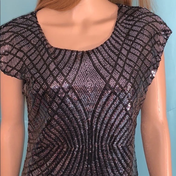 Sequin stretch party dress. NWOT - Picture 4 of 8